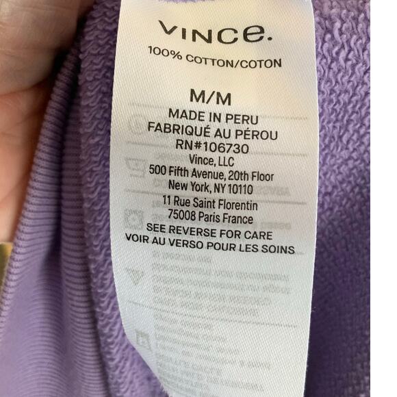 Vince Cotton Purple Sweatshirt size small - Picture 6 of 6